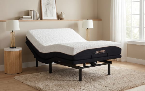 Power Bob Elite Base with Copper Sport Hybrid 11.5'' Queen Dual Mattress